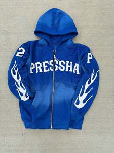 OEM/ODM Custom <b>Men's</b> Unisex Acid Wash Winter 100% Cotton 500gsm Fleece Oversized Plus Size <b>Pullover</b> Hoodie Streetwear Print Logo - Product Image 5