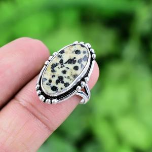 Tendencia 925 plata esterlina hecha a mano dálmata anillo de piedras preciosas joyería 925 estampado mejor calidad anillo de regalo de boda joyería - Product Image 2