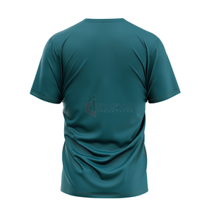 Camiseta de manga corta ajustada personalizada para hombre, estampado de logotipo de tela de punto en blanco liso para ropa de calle/ropa deportiva - Product Image 3