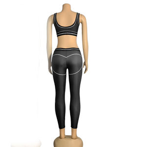 Ensemble de yoga pour femmes sur mesure, court, uni, décontracté, respirant, vente chaude - Product Image 4