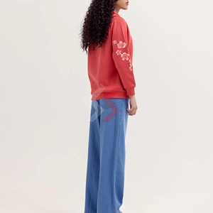 Nouveau sweat à capuche en coton pour femmes, vente chaude, logo OEM personnalisé, design personnalisé, pull long pour l'hiver, vente en gros pour filles, à capuche personnalisé - Product Image 5