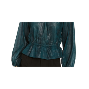 Camicetta Rylee da Donna Rachel Roy, Verde, Taglia S, in Chiffon, con Ricamo Vintage, Effetto Snellente, Vita Elastica, per Uso Quotidiano - Product Image 3
