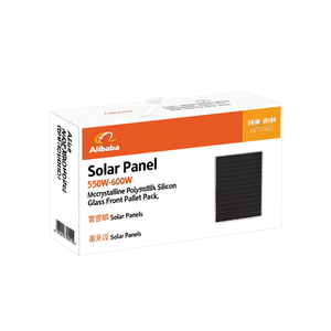 Panneau solaire 550W-600W monocristallin polycristallin en silicium avec face en verre, emballé sur palette - Product Image 2