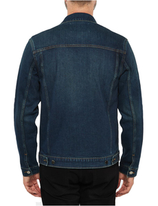 Chaqueta Vaquera Casual Vintage con Parches para Hombre, Ecológica, Transpirable, Oscura, de Alta Calidad y Cómoda, Nueva en Oferta - Product Image 3