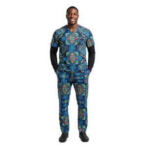 ชุดสครับผู้ชาย PerformanceFit แบบปรับแต่งได้ คุณภาพสูง ทนทาน เสื้อคอวีและกางเกง ใส่สบาย สำหรับคลินิกและโรงพยาบาล - Product Image 4