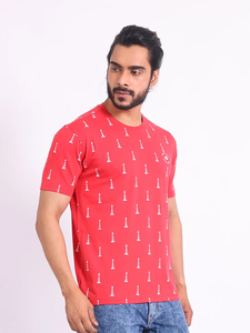 Camiseta de moda 100% de algodón para hombre, estampado de moda, ajuste Regular, cuello estirable, Media manga, salidas informales, comodidad diaria - Product Image 4