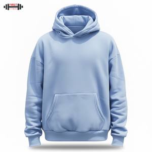 La mejor calidad Impreso Heavyweight 100% Algodón Regular Fit Sudadera con capucha de invierno sin cuerda Logotipo personalizado Sudadera con capucha de lana - Product Image 4