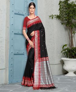 ผ้าส่าหรีผ้าไหมนิ่มสำหรับผู้หญิงอินเดียใหม่ศิลปะ Banarasi ชุดเดรสแบบไม่มีตะเข็บ - Product Image 3