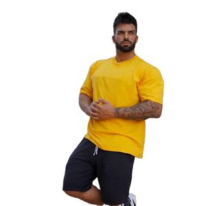 Camiseta de Cuello Redondo de Algodón de Alta Calidad, Talla Grande, 260 g/m², Impresión de Logotipo Personalizada, Camiseta para Hombre - Product Image 1