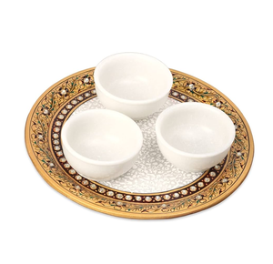 Venta al por mayor estilo de 3 pulgadas de mármol frutero seco frutero postre frutero para tamaño personalizado precio barato venta caliente - Product Image 2