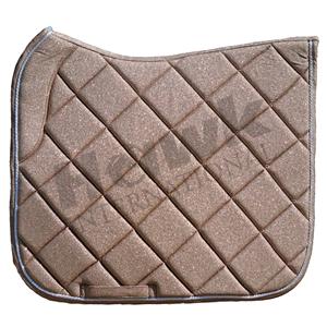 Tapis de selle d'anglaise en coton écologique de haute qualité, durables et personnalisables, avec design pailleté et logo couleur sur mesure pour - Product Image 1