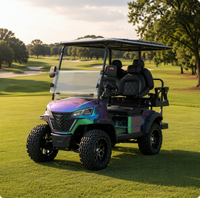 Voiturette de golf électrique UCB-12 efficace 4 places, moteur puissant, véhicule de mobilité de luxe pour la communauté, prix d'achat en gros