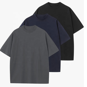 Precio al por mayor, camiseta para hombre, camisetas de algodón para hombre, camisetas deportivas sólidas básicas holgadas de manga corta con cuello redondo Unisex - Product Image 6