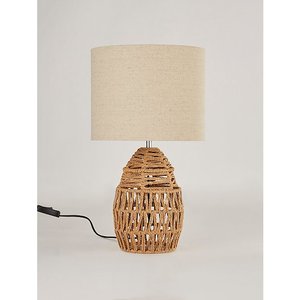 Handmade Customized Design Farmhouse Style LED Table Lamp Rattan & Cane Desk Lamp <b>Decorative</b> <b>Lighting</b> with Creative Design - Product Image 6