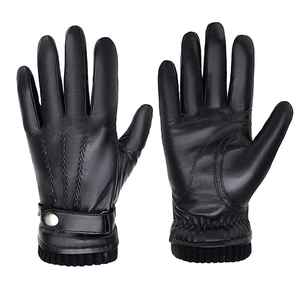 Guantes de Motocicleta para Hombre, Puño Tejido con Volantes, Estilo de Muñeca, Negros, Poliéster, Nailon, Microfibra, Algodón, Impermeables, Transpirables, con Gancho Completo - Product Image 6