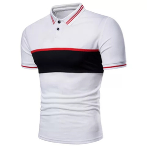 Nouveau blanc respirant populaire pour hommes pour polo motif anti et solide logo personnalisé en gros - Product Image 6