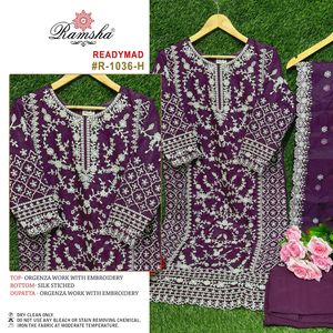 Costume Salwar prêt à l'emploi de créateur de vêtements indien et pakistanais pour fête de mariage et occasion en plein air d'Inde - Product Image 3