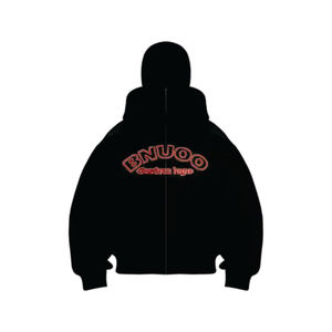 Personnalisé brillant ne tombe pas polaire surdimensionné Vintage acide lavage clouté strass en détresse sweat à capuche zippé hommes 100% coton hiver - Product Image 1