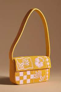 Bolso de Mano con Cuentas de Vidrio con Diseño Floral Tropical Certificado por MS Handicraft, Forma y Color Personalizados, Bolso Mexicano para Fiesta con Cadena Cruzada - Product Image 2