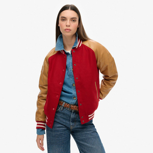 New Winter Collection <b>Women</b> Clothing Varsity <b>Jackets</b> Custom Brand Adult Size <b>Women</b> <b>Jackets</b> <b>Lightweight</b> Slim Fit Varsity <b>Jackets</b> - Product Image 3
