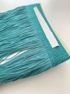 Franges longues en chaînette noire et blanche personnalisées de 100 cm, 80 cm, 60 cm, 50 cm, 30 cm, 20 cm, 100 % polyester, textile de maison décoratif pour - Product Image 4