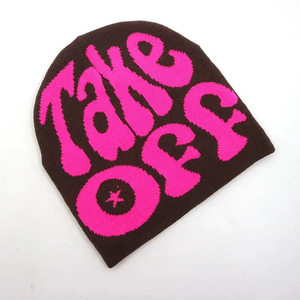 Gorro de calavera de diseñador con estampado de logotipo personalizado de alta calidad, gorro cálido de invierno de punto acrílico para hombres y mujeres, ropa al aire libre para viajes - Product Image 5