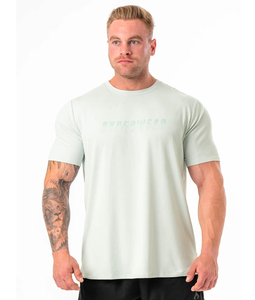 T-shirt de sport en coton 180g OEM ODM pour homme, haut de sport unisexe, 100% coton, coupe musclée - Product Image 1