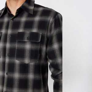 Camisa a cuadros de franela clásica personalizada para hombre, camisas informales de manga larga con botones, 2 bolsillos en el pecho, puños ajustables para hombre - Product Image 4