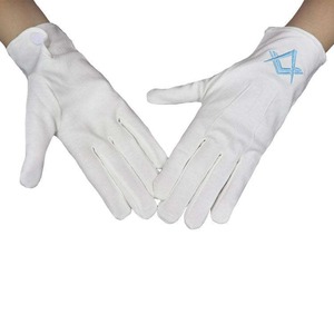 High Quality Masonic gloves for church masonic gloves masonic gloves 100% cotton - Product Image 5
