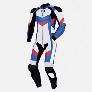 ชุดหนังสำหรับนักแข่งรถมอเตอร์ไซค์ชายเสื้อแจ็กเก็ตหนังกางเกงปรับแต่งได้ - Product Image 2