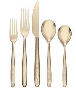 Juego de cubiertos de metal de acero inoxidable de inversión atemporal con artesanía profesional para hogares, hoteles y configuraciones culinarias - Product Image 4