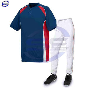 Nuevo uniforme de béisbol de precio razonable para Unisex, hecho en Pakistán, conjunto de uniforme de béisbol al por mayor de la mejor calidad - Product Image 1