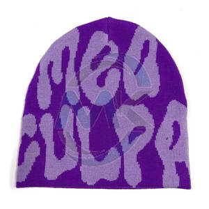 Unisex Winter Beanie <b>Hat</b> with Custom Logo Wholesale Manufacturers' Common Fabric Feature Keep <b>Warm</b> Style - Product Image 1