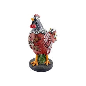 รูปปั้นไก่สไตล์วินเทจทำจากเรซินแกะสลักด้วยมือของตกแต่งบ้านไร่ในชนบท - Product Image 2