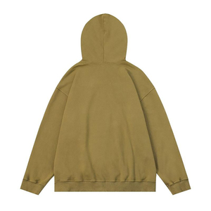 Sudadera con capucha personalizada con cremallera y lavado ácido para hombre, ropa de calle polar con estampado Vintage, estilo Hip Hop, talla 3XL - Product Image 4