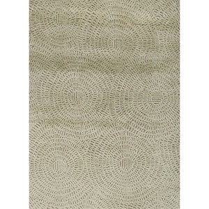 Alfombra Aprezo AKWB-3653 de Lana y Seda de Bambú Anudada a Mano, 10 mm, Rectangular, Abstracta, para el Hogar, Pasillo, Dormitorio, Color Verde, Hecha a Mano - Product Image 3