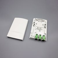 FIBERVISION HG-06F 6-Core ABS+PC Fiber Outlet Box Mini Indoor Wall Mount Fiber Optic Terminal Box NAP FTTH Wall Socket