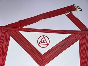Handmade Thêu Tùy Chỉnh Masonic Hoàng Gia Vòm Tạp dề Masonic Regalia Freemasonry Da Da Lambskin Tạp dề - Product Image 5