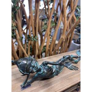 Escultura de Duende Antigua, Decoración para el Hogar y el Jardín, Adorno Hecho a Mano, Figura Decorativa de Duende Vintage para Suministros de Eventos, Artesanía en Metal - Product Image 3