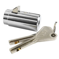 Cylindres de serrure ABA professionnels pour distributeurs automatiques, personnalisables, durables, anti-perçage, en alliage de zinc, chromés, emballage carton, 1000 pièces