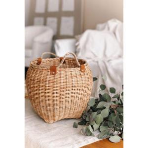 Cesta de ratán de gran venta con diseño intrincado, ideal para agregar un toque rústico a la decoración del hogar, hecha de bambú duradero - Product Image 2