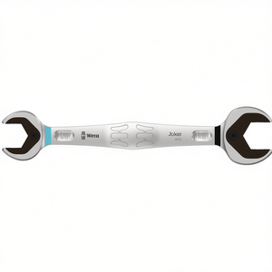 WERA 6002 Joker Double <b>Open</b>-<b>End</b> Wrench 24 X 27 mm Length 280 mm Matt Chrome Plated Shop Tool - Product Image 3