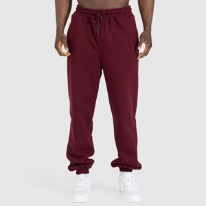 2024 ropa de calle suelta de gran tamaño con cordón % 100 algodón pantalones de chándal para hombre Jogger tela de punto doble ropa de gimnasio artículo OEM - Product Image 1