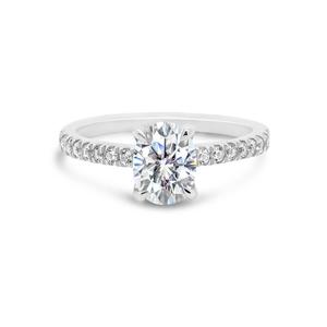 IGI Oval Lab Grown <b>Diamond</b> <b>Ring</b> 14K Solitaire Lab Created <b>Diamond</b> <b>Ring</b> for Wedding and Engagement <b>Ring</b> or Band - Product Image 1
