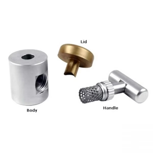 Instruments de broyage osseux dentaires manuels en acier inoxydable de qualité médicale, revêtement titane doré, certifiés CE, chirurgicaux S AMPEX - Product Image 3