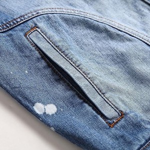 High <b>Lightweight</b> Vintage <b>Denim</b> <b>Jacket</b> for Men Breathable Comfortable Stand Collar Custom Logo Competitive Price for Spring - Product Image 6
