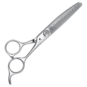 Tijeras profesionales para entresacar cabello, de dientes anchos, multicolor, hechas con acero inoxidable japonés por Life Care Instrument - Product Image 5