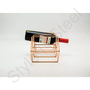 Porte-bouteilles de vin Racks Démonter Porte-bouteilles de vin Fil de gros Support de bouteille de vin Couleur cuivre Support de bouteille en acier inoxydable - Product Image 3