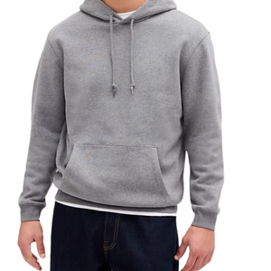 Mens Plain Grey <b>Hoodie</b> Streetwear Oversized Pullover Sweatshirt Fleece Casual Hooded Top <b>Soft</b> Cotton Warm Winter Fashion Outfit - Product Image 6