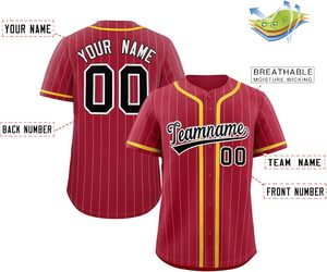 Camiseta de béisbol de malla de rendimiento, camiseta de Softbol Juvenil personalizada con botones, tela que absorbe la humedad, aparejos, sarga, sublimación de EE. UU. - Product Image 2